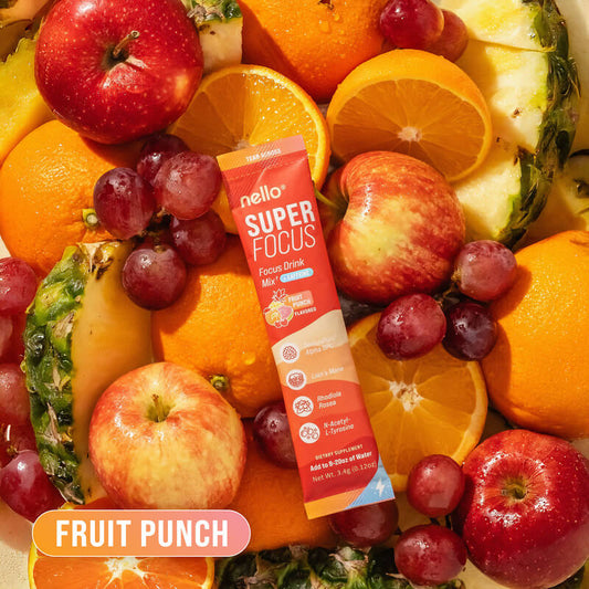 Nello Superfocus – Nootropic Drink Mix with Lion’s Mane, Rhodiola & Alpha-GPC